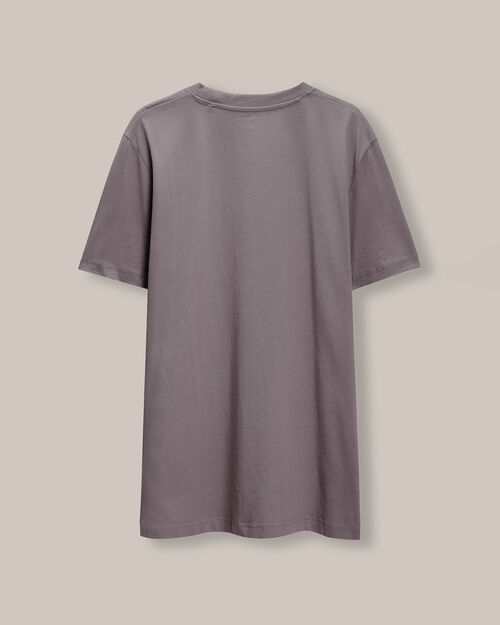 Playera Larga Slim Gris